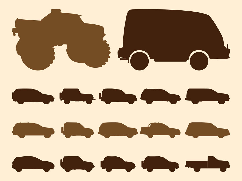 Off Road Car Silhouettes Vector Art Graphics 1024x765 Off Road Car Silhouettes Vector Art Graphics