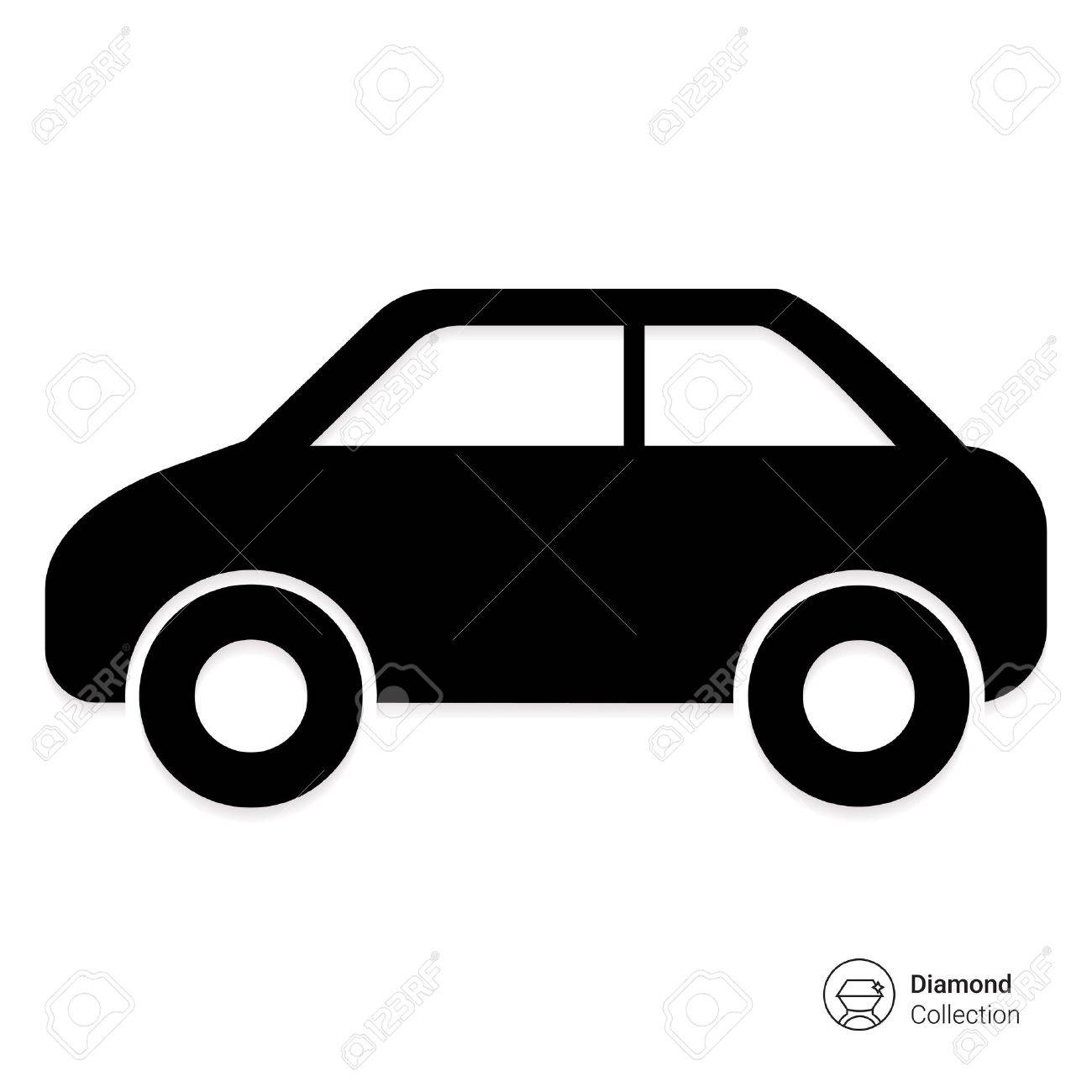 Sensational Car Silhouette Vector Icon Of Standing Side View 1300x1300 Sensational Car Silhouette Vector Icon Of Standing Side View