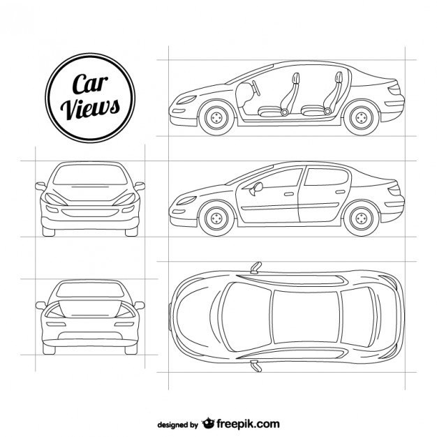 626x626 Car Sketch Vectors, Photos And Free Download