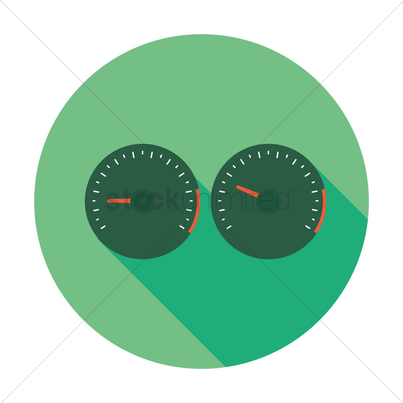 1300x1300 Free Vehicle Speed Meter Vector Image