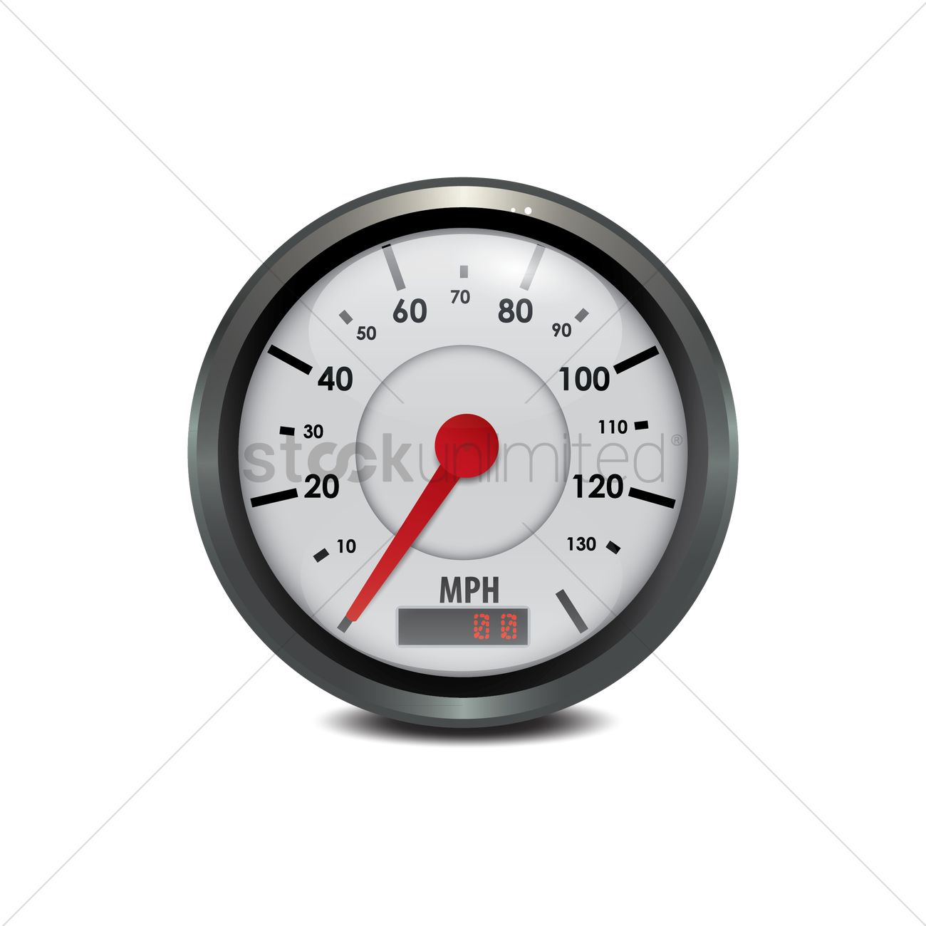 1300x1300 Free Vehicle Speed Meter Vector Image