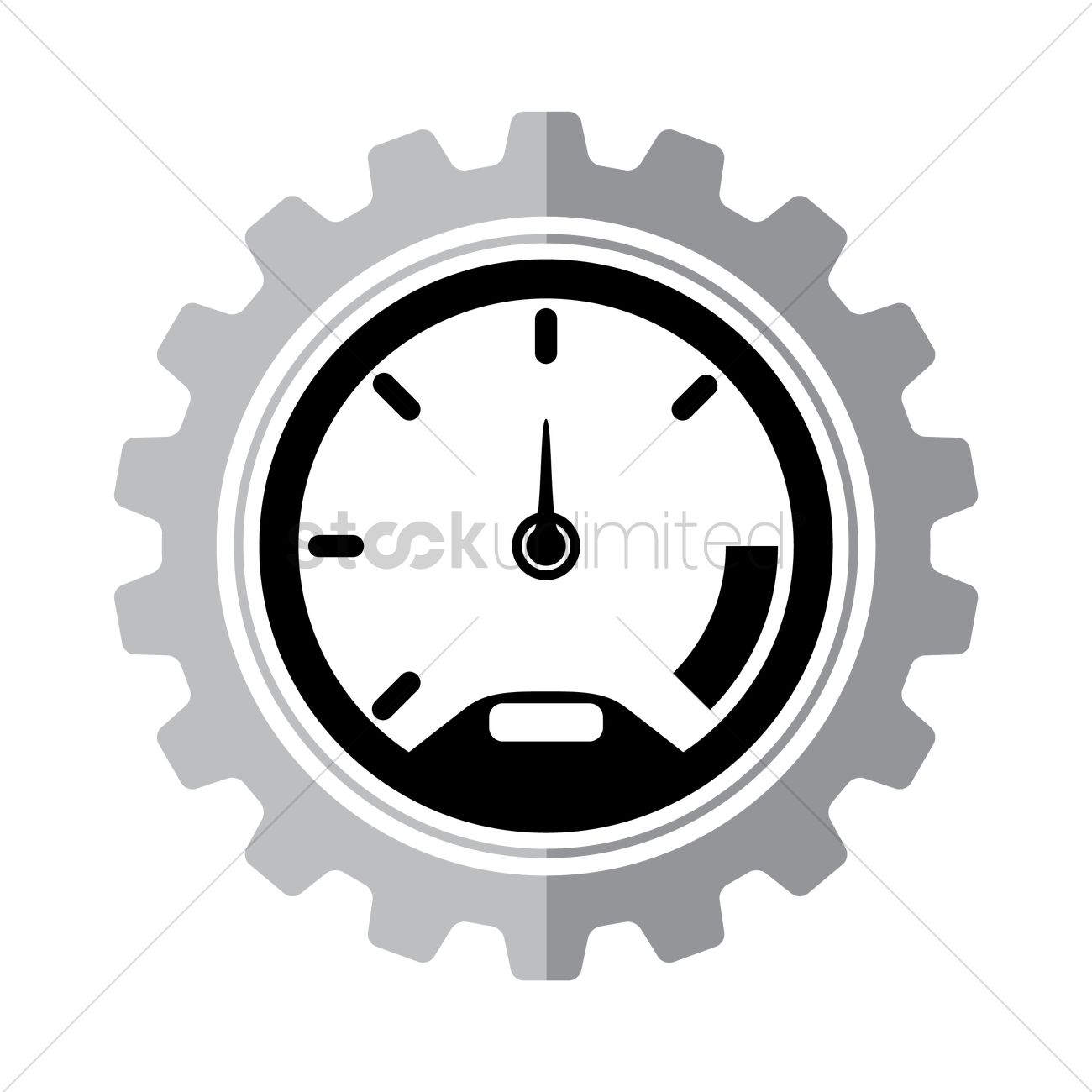 1300x1300 Vehicle Speed Meter Vector Image