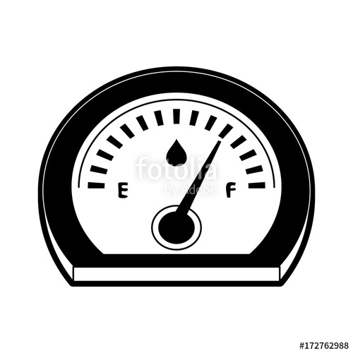 500x500 Speed Meter Car Icon Image Vector Illustration Design Black