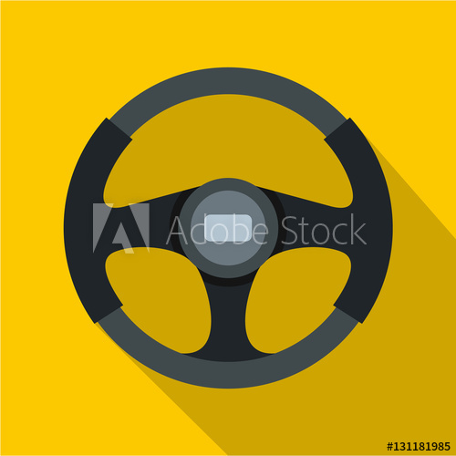 Sports Car Steering Wheel Icon Flat Illustration Of Steering 500x500 Sports Car Steering Wheel Icon Flat Illustration Of Steering