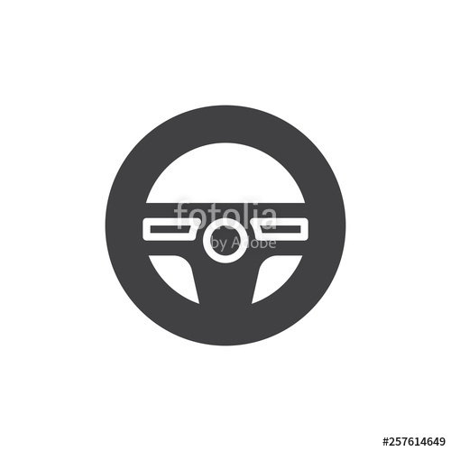 Steering Wheel Vector Icon Filled Flat Sign For Mobile Concept 500x500 Steering Wheel Vector Icon Filled Flat Sign For Mobile Concept