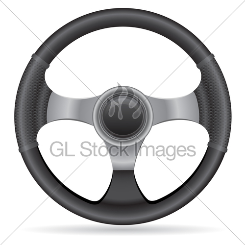 Car Steering Wheel Vector Illustration Gl Stock Images 500x500 Car Steering Wheel Vector Illustration Gl Stock Images