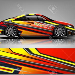 300x300 Photostock Vector Racing Car Design Vehicle Wrap Vinyl Graphics