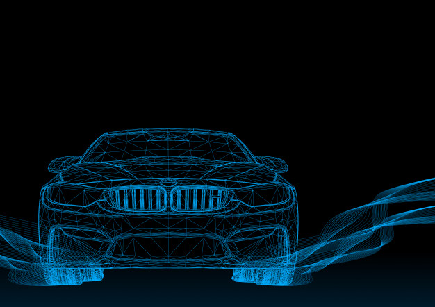 626x442 Car With Blue Stripes Vector Premium Download