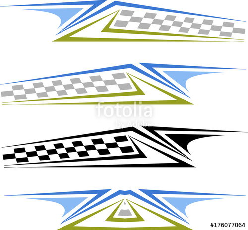 500x464 Vehicle Graphics, Stripe Vinyl Ready Stock Image And Royalty