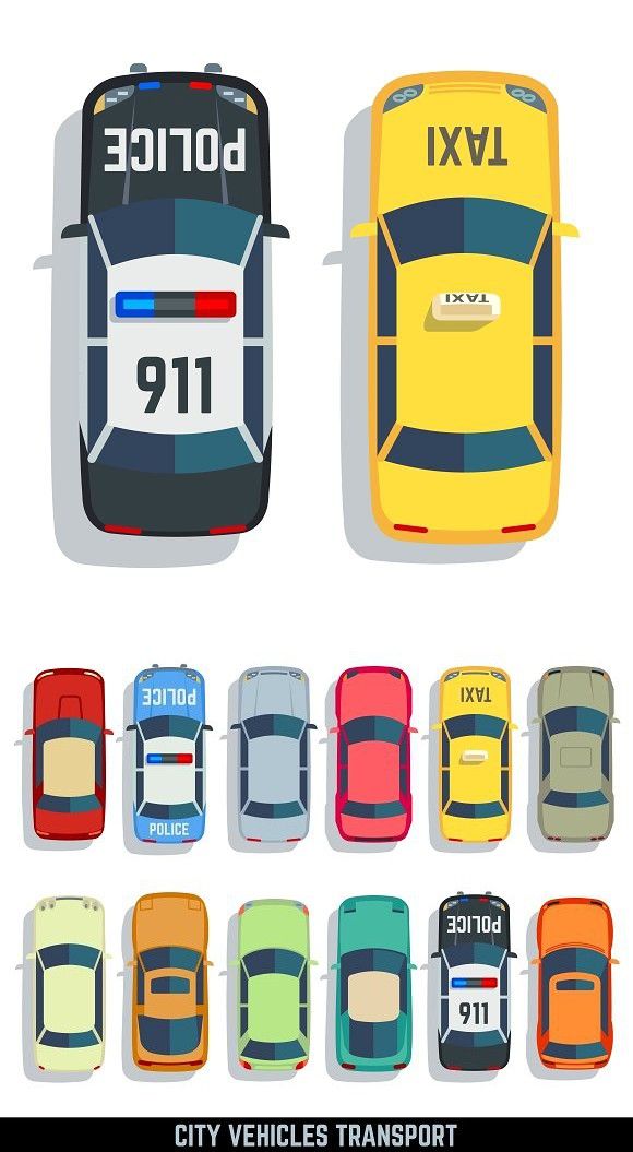 Cars Top View Vector Traffic Design In Car Top View, Car 580x1055 Cars Top View Vector Traffic Design In Car Top View, Car