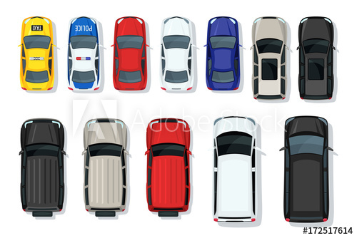 Set Of Vector Cars Top View Flat Style City Transport Vehicle 500x334 Set Of Vector Cars Top View Flat Style City Transport Vehicle