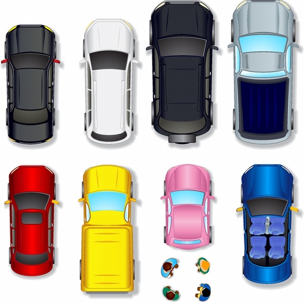 Top View Abstract Cars Free Vector In Adobe Illustrator 600x596 Top View Abstract Cars Free Vector In Adobe Illustrator