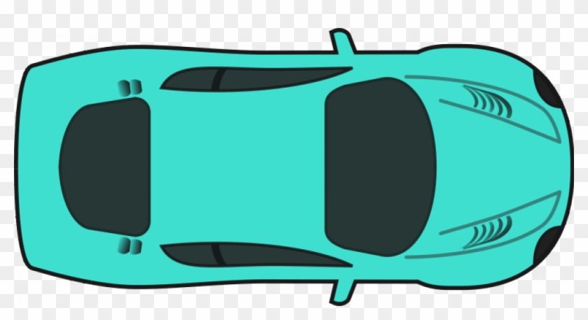 Turquoise Racing Car Vector Drawing 840x457 Turquoise Racing Car Vector Drawing