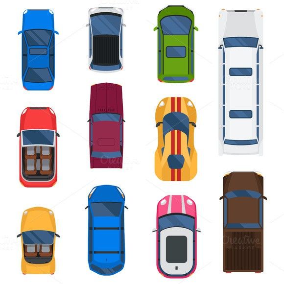 Car Top View Vector at Vectorified.com | Collection of Car Top View ...