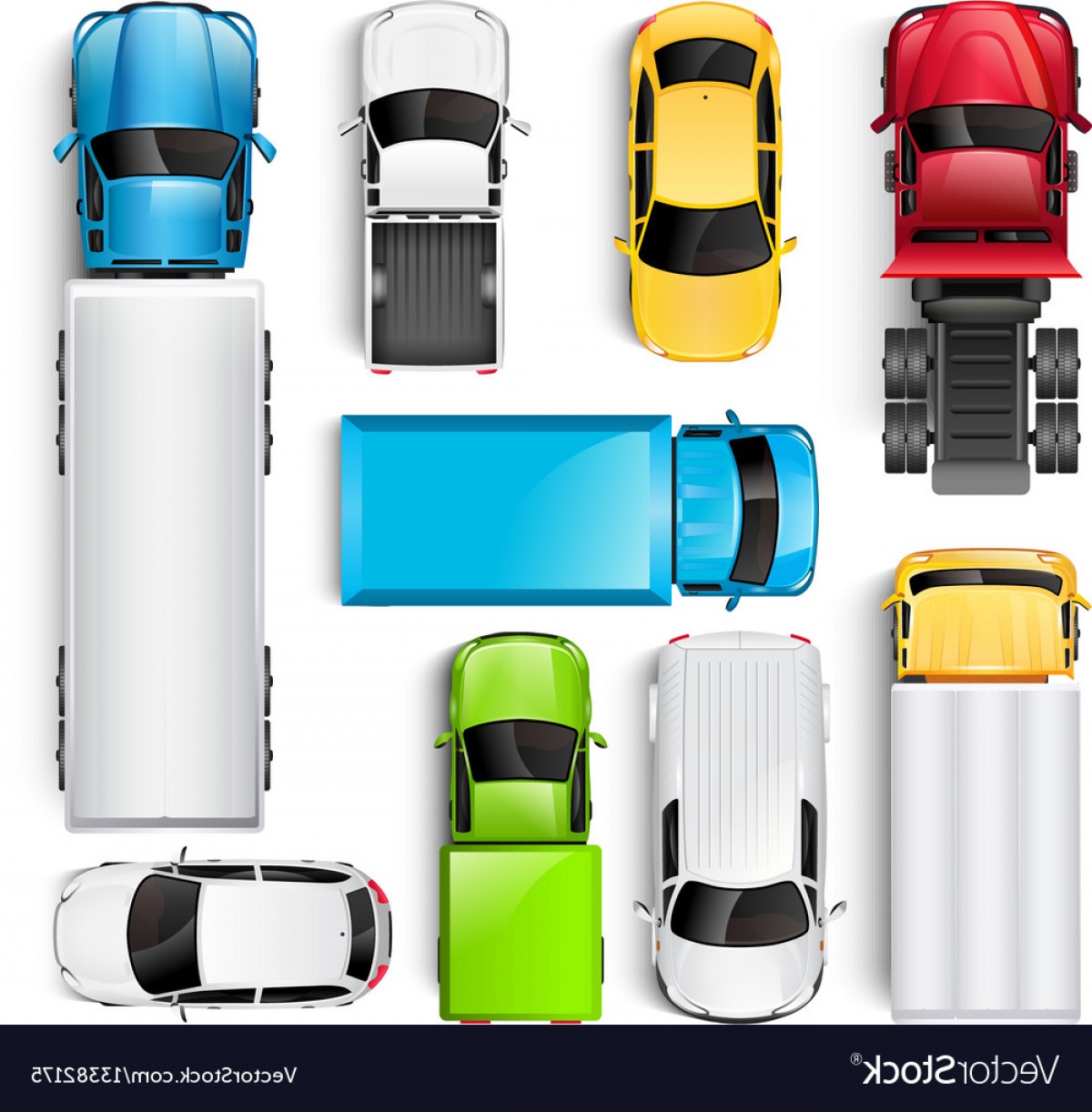 Cars And Trucks Top View Vector Catchsplace 1200x1222 Cars And Trucks Top View Vector Catchsplace