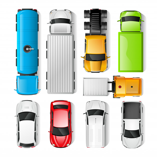 Cars Top View Vector Free Download 626x626 Cars Top View Vector Free Download