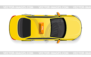 Taxi Car Top View Flat Style Icon 300x189 Taxi Car Top View Flat Style Icon