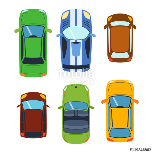 Car Top View Vector at Vectorified.com | Collection of Car Top View ...