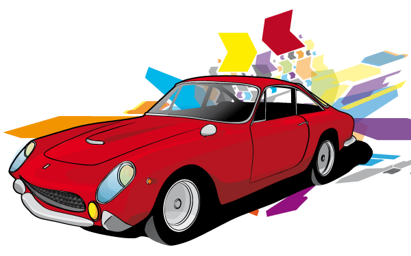 600x375 Free Red Car Vector