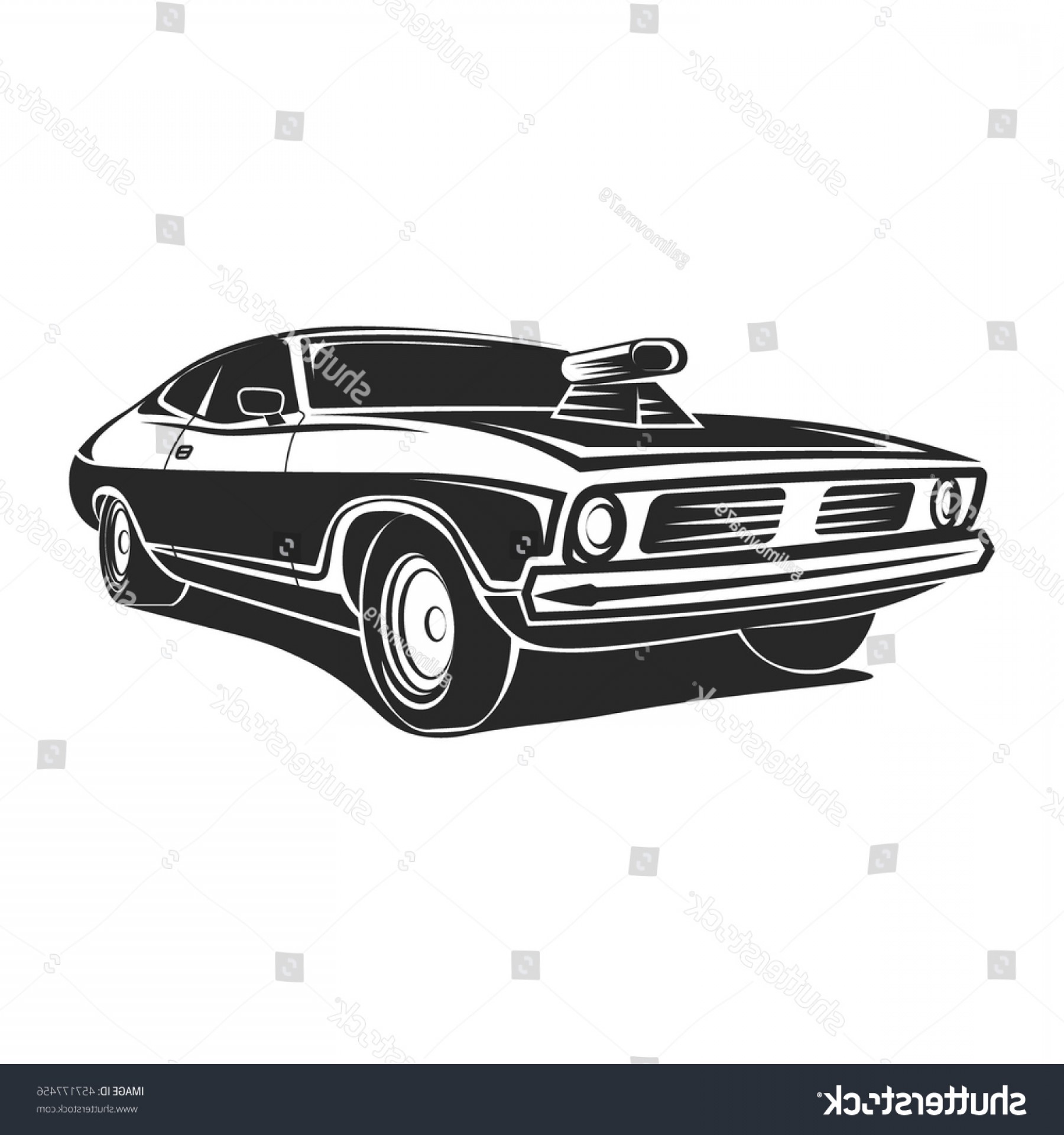 1800x1920 Muscle Car Vector Art Poster Tshirt Lamaison