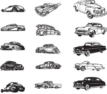 Free Various Vintage Car Vector Collection Free Vector Graphics 420x369 Free Various Vintage Car Vector Collection Free Vector Graphics