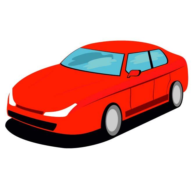 Red Car Vector Graphics 660x660 Red Car Vector Graphics