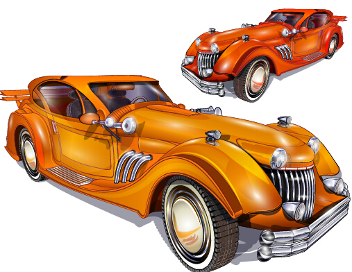 Shiny Retro Car Vector Graphics Free Download 507x392 Shiny Retro Car Vector Graphics Free Download