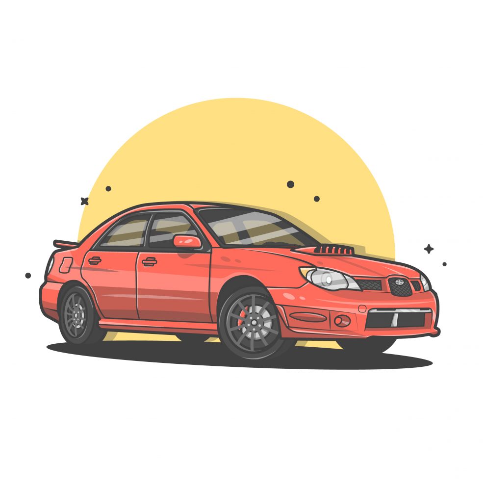 Sport Car Vector Illustration 991x991 Sport Car Vector Illustration