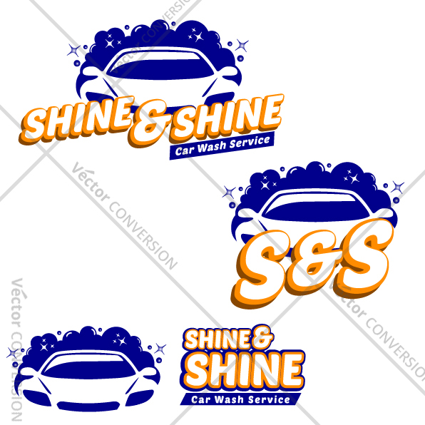 Vector Car Wash Service Logo Vector Logo Design Vector 596x596 Vector Car Wash Service Logo Vector Logo Design Vector