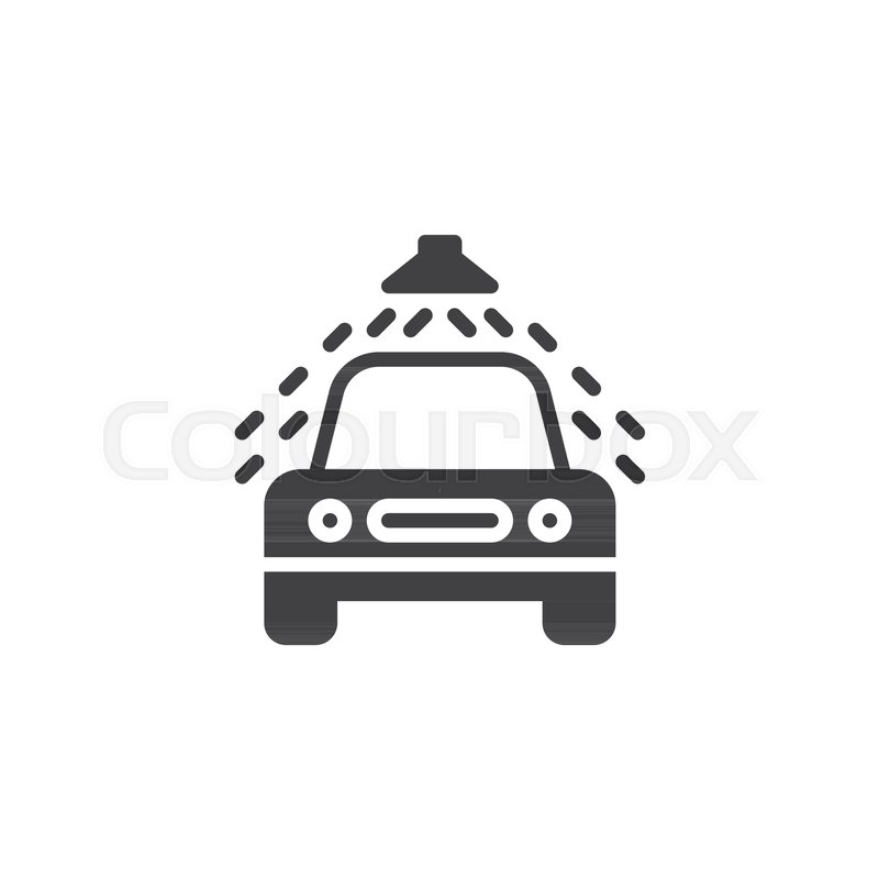800x800 Car Wash Vector Icon Filled Flat Sign Stock Vector Colourbox