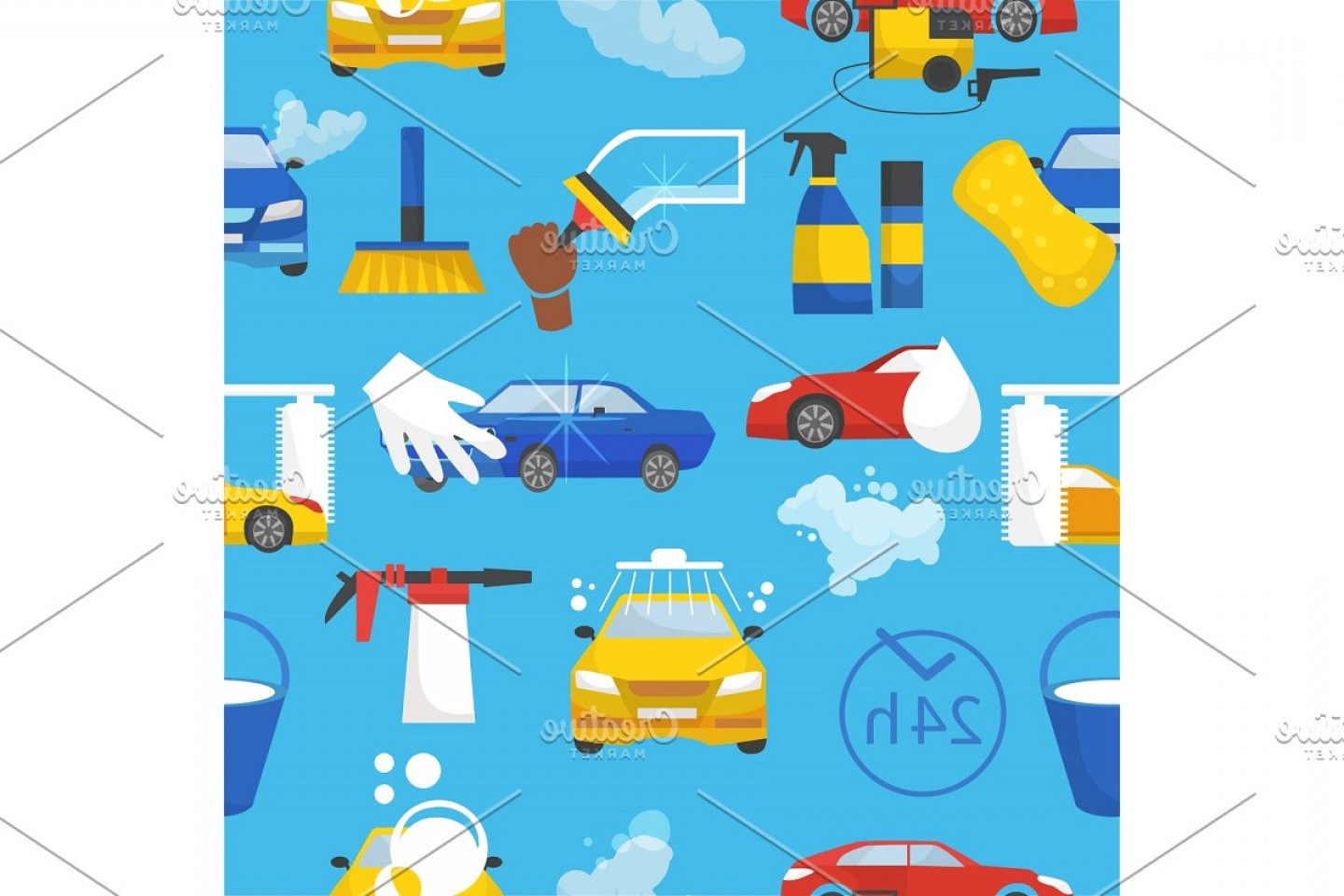 1440x960 Car Wash Vector Car Washing Service Handandbeak