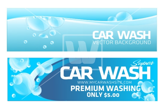 550x365 Car Wash Banners