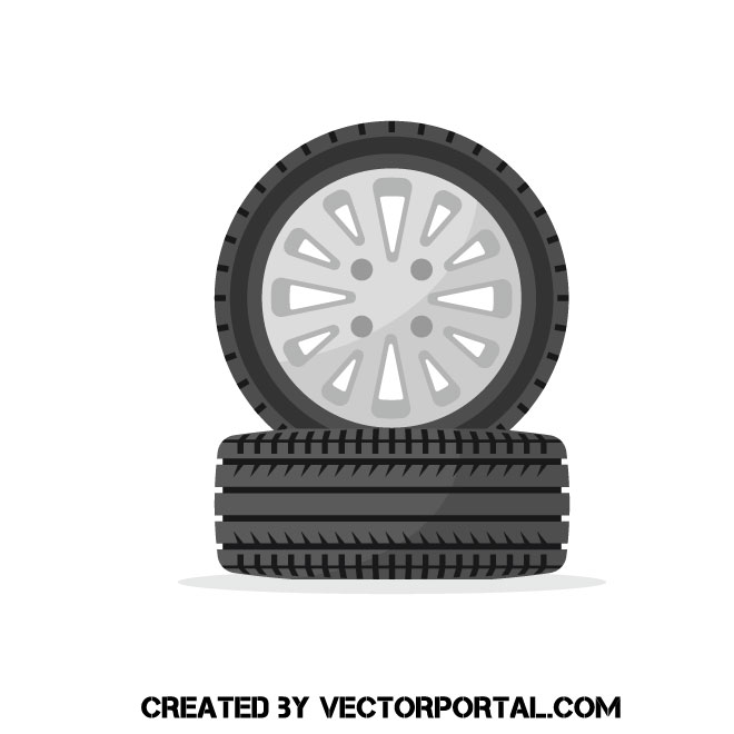 Car Wheel Vector Clip Art 660x660 Car Wheel Vector Clip Art