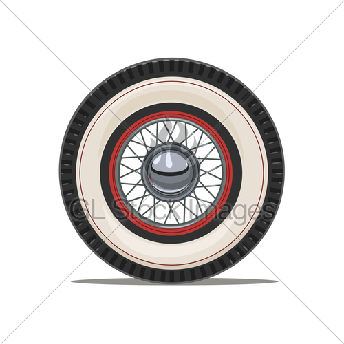 Vintage Car Wheel With Spoke Vector Illustration Gl Stock Images 500x500 Vintage Car Wheel With Spoke Vector Illustration Gl Stock Images