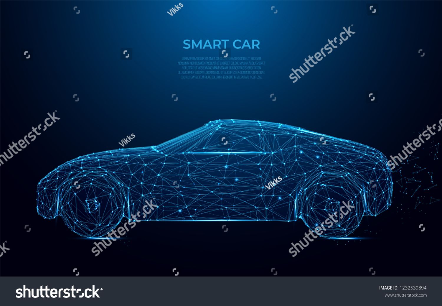 1500x1038 Smart Car Abstract Image Of A Smart Car In The Form Of A Starry