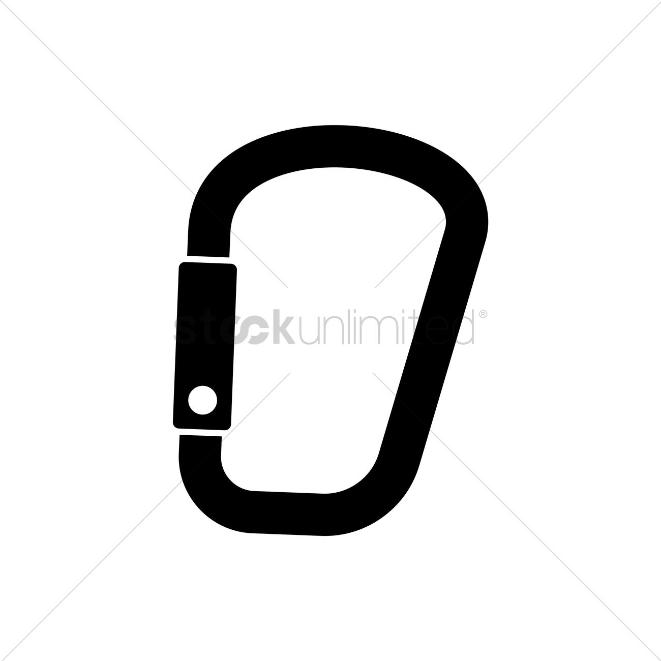 1300x1300 Carabiner Vector Image