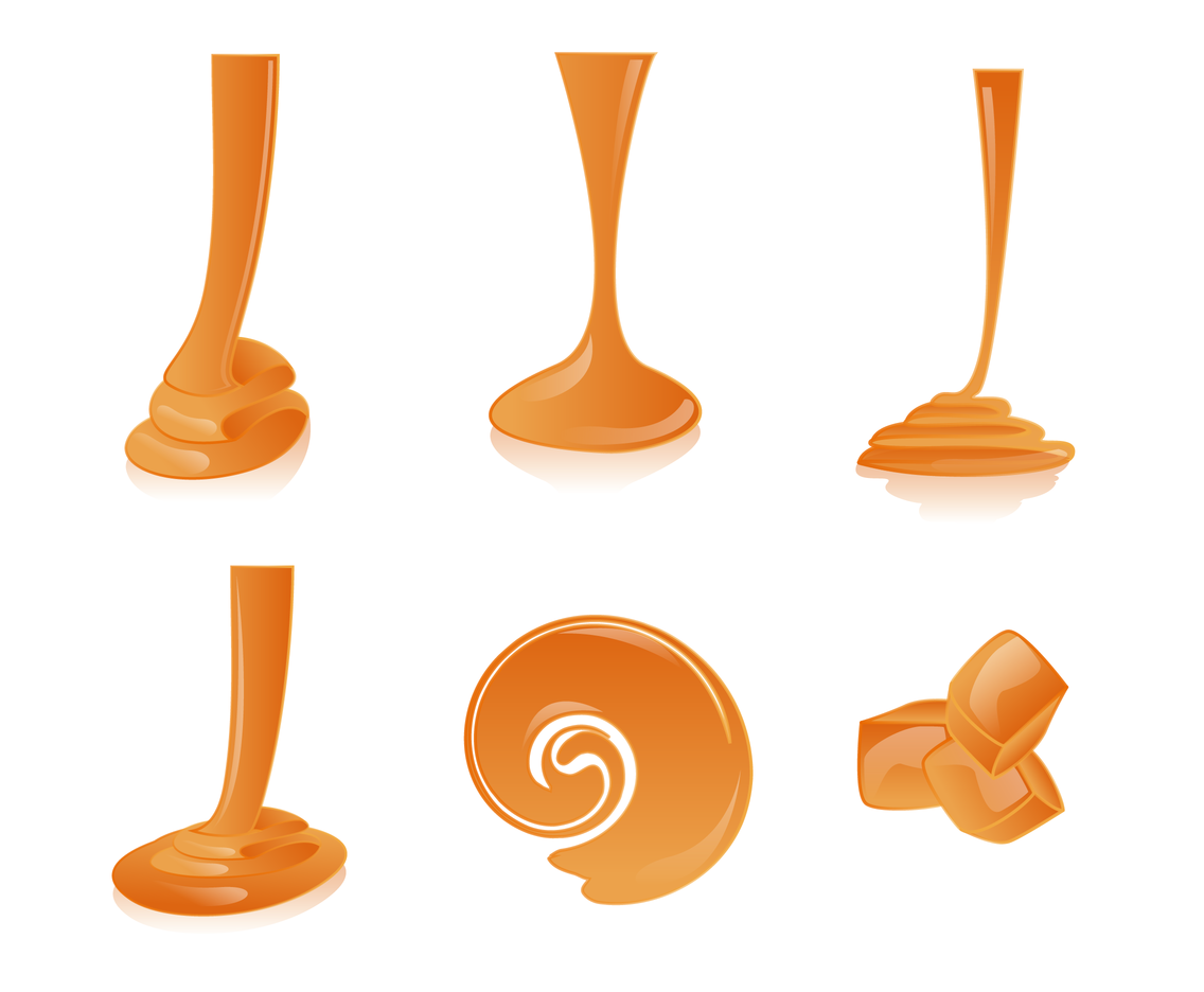 1136x936 Realistic Caramel Vector Vector Art Graphics