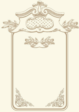 259x368 Menu Card Border Free Vector Download