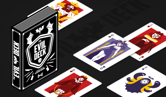 Evil Deck Funny Vector Monsters Invade These Playing Cards 650x380 Evil Deck Funny Vector Monsters Invade These Playing Cards