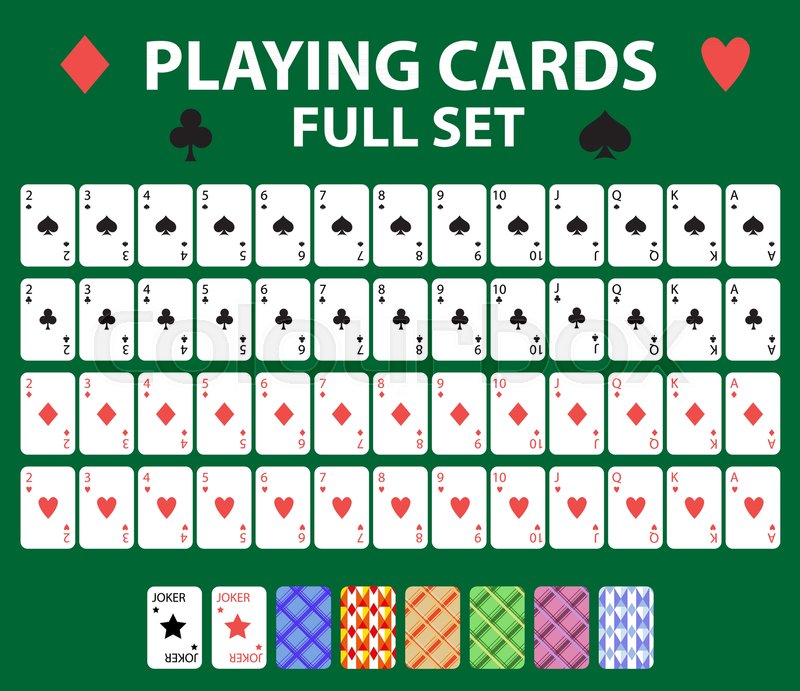 Playing Cards Full Deck For Poker, Stock Vector Colourbox 800x691 Playing Cards Full Deck For Poker, Stock Vector Colourbox
