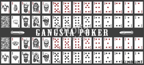 Deck Of Gangsta Playing Cards Stock Image And Royalty Free Vector 500x228 Deck Of Gangsta Playing Cards Stock Image And Royalty Free Vector