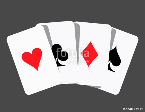 500x385 Card Suit Icon Vector, Playing Cards Symbols Vector, Set Icon