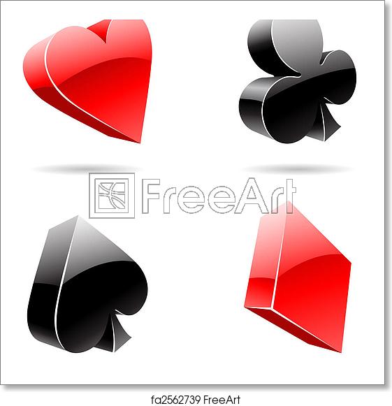 Free Art Print Of Playing Card Suits Vector Illustration 561x581 Free Art Print Of Playing Card Suits Vector Illustration