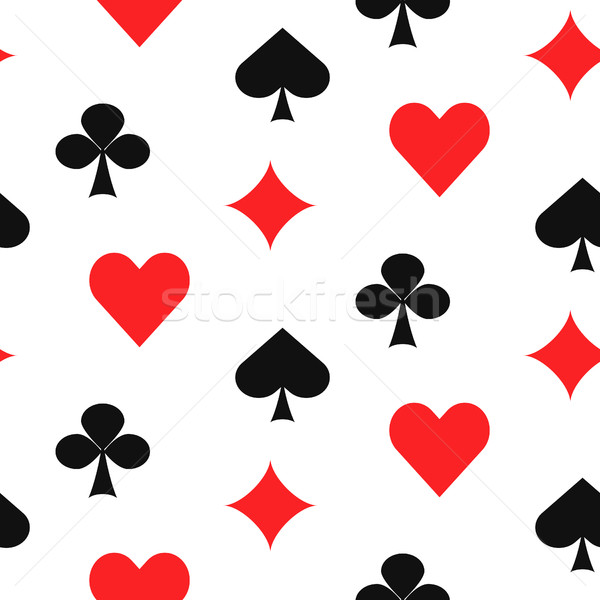Playing Card Suits Seamless Pattern Vector Illustration 600x600 Playing Card Suits Seamless Pattern Vector Illustration