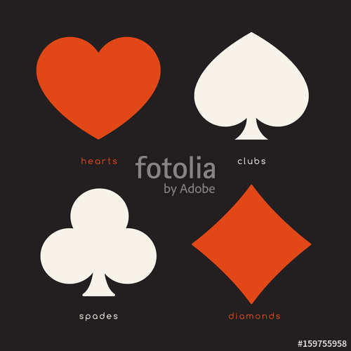 Set Of Playing Card Suits Vector Illustration Stock Image 500x500 Set Of Playing Card Suits Vector Illustration Stock Image