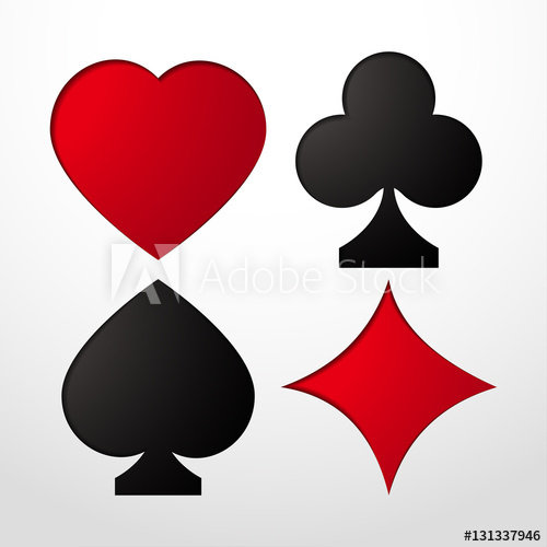 Card Suit Vector Illustration Stencil With Card Suits Hearts 500x500 Card Suit Vector Illustration Stencil With Card Suits Hearts