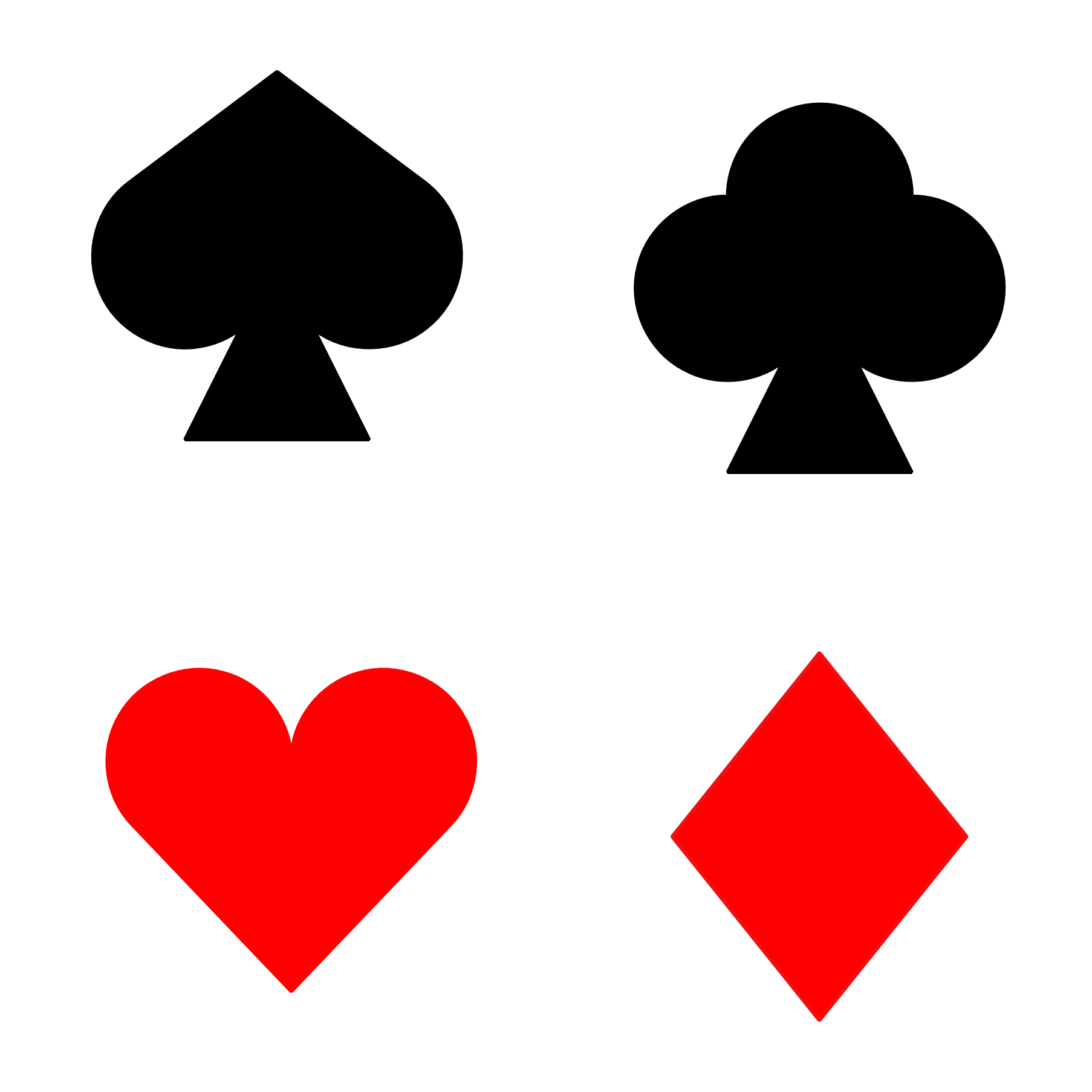 Vector Card Suits 1806x1806 Vector Card Suits