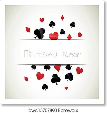 Vector Playing Card Suits, Art Print Barewalls Posters Prints 362x382 Vector Playing Card Suits, Art Print Barewalls Posters Prints