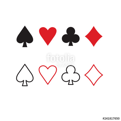 Vector Playing Cards Icons Playing Card Suits Spades, Hearts 500x500 Vector Playing Cards Icons Playing Card Suits Spades, Hearts