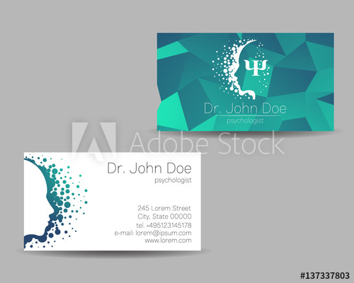 Psychology Vector Visit Card Modern Sign Creative Style Design 500x400 Psychology Vector Visit Card Modern Sign Creative Style Design